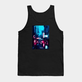 Tokyo Street Neon Synthwave Tank Top